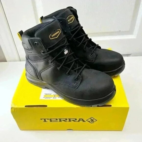 Terra Byrne Work Boot Unisex 6" Waterproof Composite Toe TR0A839BBLK Black 10 - Picture 16 of 16